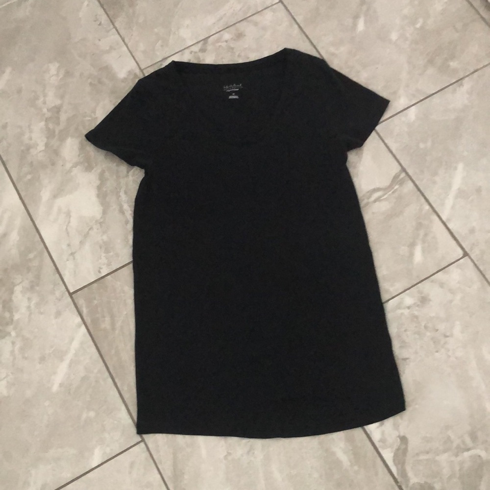 ISABEL Maternity by Ingrid & Isabel Prima Cotton Black Tee | M - Picture 8 of 10